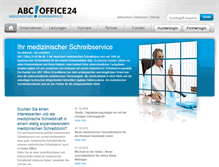 Tablet Screenshot of abc-office24.de